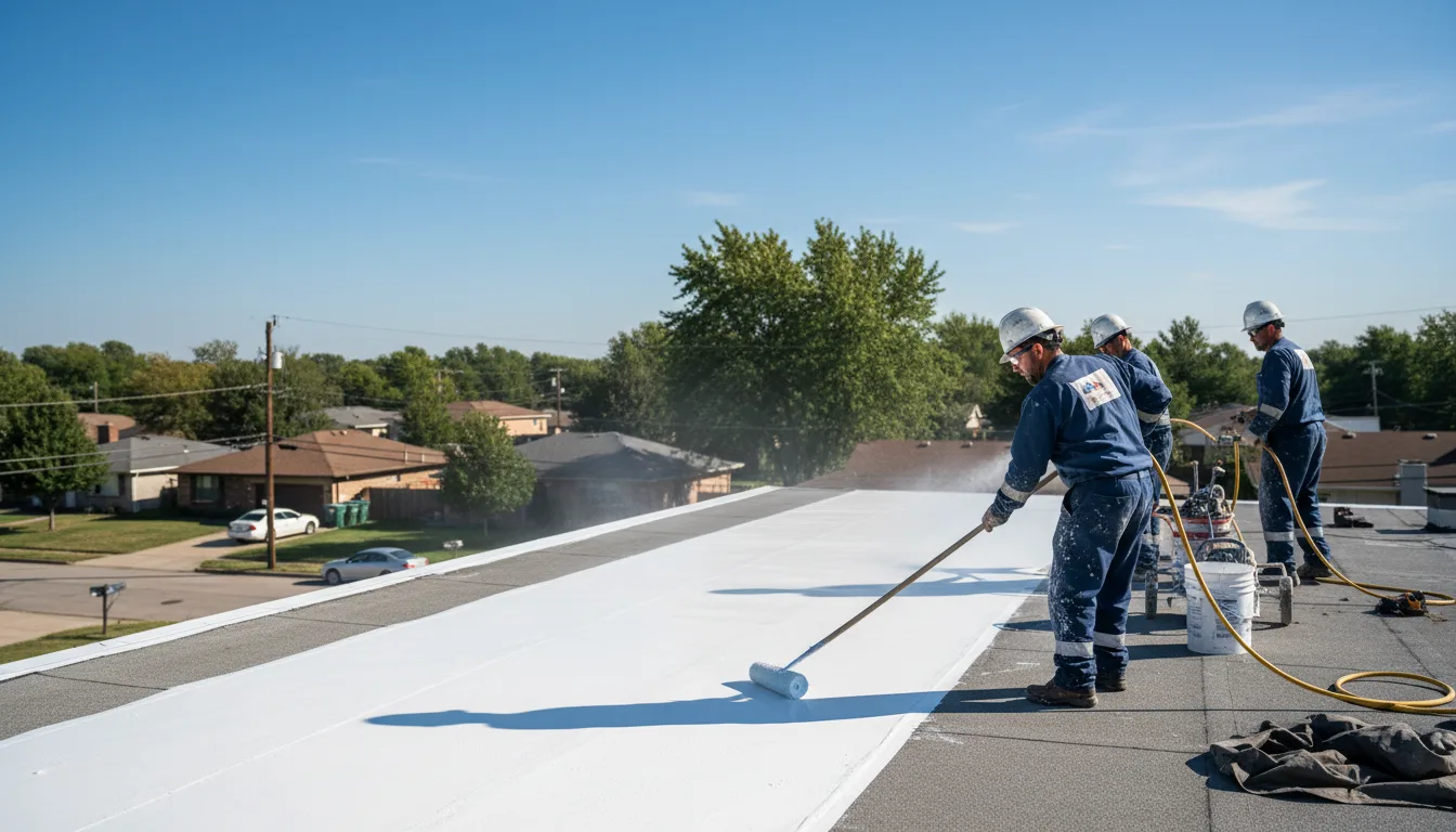 Commercial roof coating in Leary, GA near me